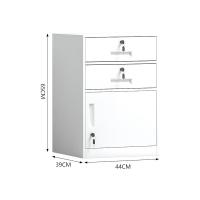 臻远 ZY5052335 钢制文件柜 活动柜 二抽 44*39*65cm（单位：台）白色