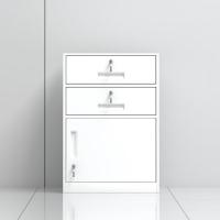 臻远 ZY5052335 钢制文件柜 活动柜 二抽 44*39*65cm（单位：台）白色
