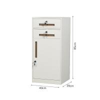 臻远 ZY5062205 钢制文件柜二抽矮柜 85*40*39cm 白色 (单位:台)