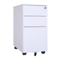 臻远 ZY5052388 钢制文件柜活动柜 三抽 30*52*60cm（单位：台）白色