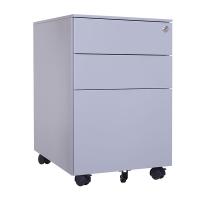 臻远 ZY5062209 钢制三抽矮柜 39*50*60cm 银灰色 侧拉款 (单位:台)