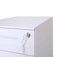 臻远 ZY5052387 钢制文件柜活动柜 三抽一字扣手 39*50*60cm（单位：台）白色