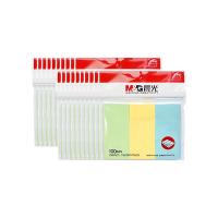 晨光（M&G） YS-14 优事贴三分条自粘便条纸 76*34mm*3  （单位：包） 黄色、绿色、蓝色