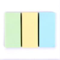 晨光（M&G） YS-14 优事贴三分条自粘便条纸 76*34mm*3  （单位：包） 黄色、绿色、蓝色