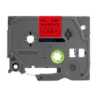 科思特 兼容 KZe-451 标签色带 尺寸：24mm*8m（单位：支） 适用兄弟PT330/PT350/PT520/PT540/PT580C/PT1400/PT1500PC/PT1600 红底黑字