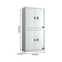 臻远 ZY-SY-264 保密文件柜 90*42*190cm 灰白色 常规分双节智能密码锁 (单位:台)