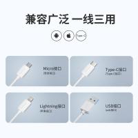 纽曼（Newmine） 一拖三充电线 数据线快充 XS13 1.2m (单位:条) 白色