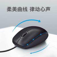 罗技（Logitech） 鼠标 有线 光电 M90 100-120mm (单位:个) 黑色