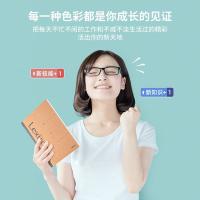 得力（deli）7635 无线装订本 简约系列 A5 30张 250g牛皮纸封面+60g高白双胶纸内页 210*148mm 8mm行间距 热情红/成熟灰/冷静蓝三色可选 (单位：本) 混色