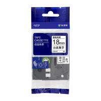 科思特 KZe-241 标签色带 18mm*8m 白底黑字 适用兄弟标签机 (单位:支)