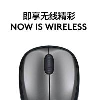 罗技（Logitech） 无线鼠标 带2.4G接收器 M235 95*55*38.6nm (单位:个) 灰色