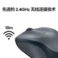 罗技（Logitech） 无线鼠标 带2.4G接收器 M235 95*55*38.6nm (单位:个) 灰色