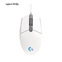 罗技（Logitech） 有线鼠标 USB G102 116.6*38.2*62.15mm (单位:个) 白色