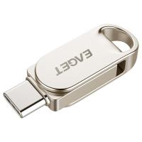 忆捷（EAGET） 优盘 手机U盘Type-C USB3.2双接口 HT10-128G 36.5*12.2*7.5mm (单位:个) 珍珠镍