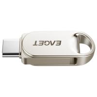 忆捷（EAGET） 优盘 手机U盘Type-C USB3.2双接口 HT10-128G 36.5*12.2*7.5mm (单位:个) 珍珠镍