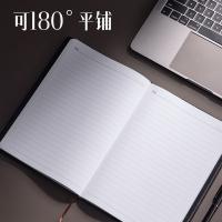 得力（deli） 7912 商务皮面记事本 32K/120页 黑色（单位：本）