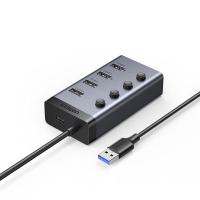 绿联（UGREEN） 90874 USB3.0分线器 一拖四口高速扩展坞 5V2A供电 笔记本台式电脑接硬盘键鼠集线器HUB延长线拓展坞 (单位:个)