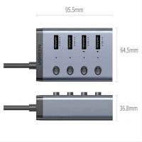 绿联（UGREEN） 90874 USB3.0分线器 一拖四口高速扩展坞 5V2A供电 笔记本台式电脑接硬盘键鼠集线器HUB延长线拓展坞 (单位:个)