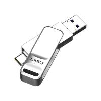 忆捷（EAGET） 优盘 手机U盘Type-C USB3.0 双接口 CF20-256G 66*15.7*12.7mm (单位:个) 珍珠镍