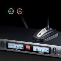 得胜（TAKSTAR） 一拖二无线麦克风 U段鹅颈式会议无线话筒 TS-8807TT 430*190*51mm (单位:套)  黑色