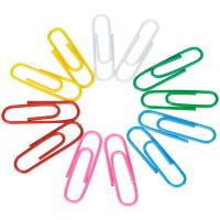 得力（deli）33096 彩色回形针 29mm 3桶/盒（单位：盒）彩色