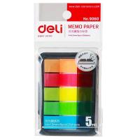 得力（deli） 9060 塑料便利贴 44*12mm  (单位：包 )荧光5色