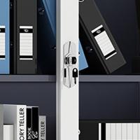 臻远 ZY5062255 钢制玻璃移门文件柜 90*40*76CM 灰白 (单位:台)