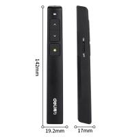 得力（deli） 激光翻页笔 100米演示距离 2802G 142mm*19.2mm*17mm (单位:个) 黑色