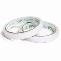 得力（deli）30401 双面胶棉纸胶带 12mm*10y 新旧包装随机发货 (单位:筒)