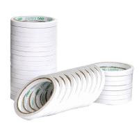得力（deli）30401 双面胶棉纸胶带 12mm*10y 新旧包装随机发货 (单位:筒)