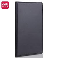 得力（deli） 7903 皮面笔记本 80页/48K 黑色 (单位:本)