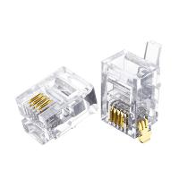 绿联（UGREEN） 80108 电话线水晶头 100个/包 透明色 (单位:包)