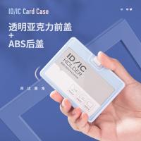 得力（deli） 证件卡 竖式 64803 54*89mm (单位:个) 蓝色
