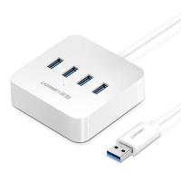 绿联（UGREEN） 30201 USB3.0分线器 高速4口拓展 0.5米（单位：个）白色