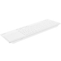 雷柏（Rapoo） E900T 触控式多模无线刀锋键盘 282*104*20mm（单位：个）白色
