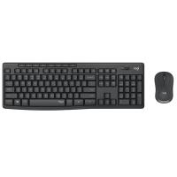 罗技（Logitech） MK295 无线静音键鼠套装 带无线2.4G接收器(单位：套) 黑色