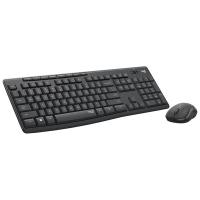 罗技（Logitech） MK295 无线静音键鼠套装 带无线2.4G接收器(单位：套) 黑色