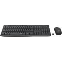 罗技（Logitech） MK295 无线静音键鼠套装 带无线2.4G接收器(单位：套) 黑色