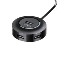 绿联（UGREEN） 20277 USB集线器 一拖四 1米 （单位:个） 黑