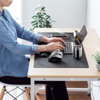 山业 MPD-C6BK 鼠标垫 297x210mm PU皮 （单位:张） 黑色