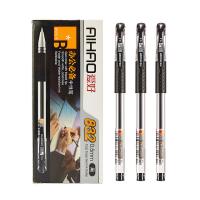 爱好 832 子弹头中性笔 0.5mm 12支/盒(单位：盒) 黑色
