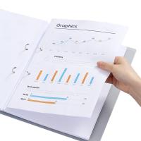 齐心（COMIX） A5625 简约两孔夹 25mm  A4 （单位：个） 透明