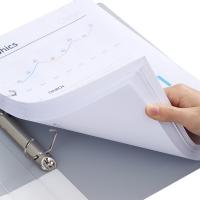 齐心（COMIX） A5625 简约两孔夹 25mm  A4 （单位：个） 透明