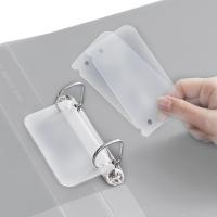 齐心（COMIX） A5625 简约两孔夹 25mm  A4 （单位：个） 透明