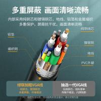 绿联（UGREEN） VGA视频转接线 3+6铜芯 11633 10米 (单位:条) 黑色