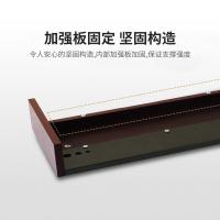 宜客莱（ECOLA） V01WL 电脑增高架收纳台 长550mm*宽280mm*90mm(单位：个) 黑胡桃木色