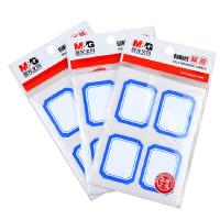 晨光（M&G） YT-08 标签贴纸 35*45mm 4枚*10张 (单位：包) 蓝色