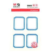 晨光（M&G） YT-08 标签贴纸 35*45mm 4枚*10张 (单位：包) 蓝色