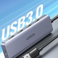 绿联（UGREEN） 15919 4口USB3.0分线器扩展坞 2m 笔记本台式电脑一拖多接口转换器延长线带供电口 (单位:个)