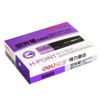 得力（deli） S600 标记醒目荧光笔 10支/盒 紫色 (单位:盒)